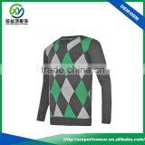 New Style Winter Diamond Pattern Fashion Golf Men Knitwear thumbnail-2