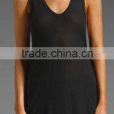 Slub Classic Racer Back Tank Tops Ladies Wholesale thumbnail-2