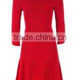 OEM Custom Latest Formal Design Wool Knitting Pattern Sweater Dress for Women thumbnail-6