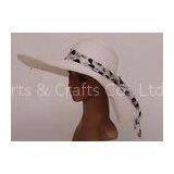 57cm Customized Packable Sun Hat For Church , Paper String Sun Hats thumbnail-1