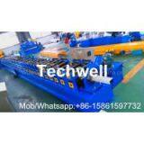 Rainwater Downspout Roll Forming Machine With φ75mm Axis for Rainwater Downpipe