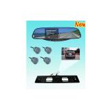 European Official License Plate Rearview Camera Car Bluetooth Mirror