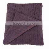 Luxurious Cable Knitted Throw thumbnail-1