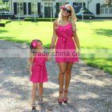 Boutique Wholesale Mom and me Matching Dress Mother and Children Dress