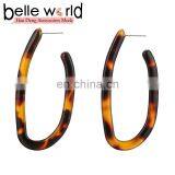 Wholesale Fashion Acetie Acid U Shaped Women's Acrylic Acetate Drop Earrings thumbnail-1