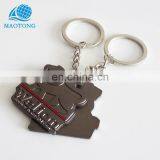 Wholesale Antique Black Nickle Metal Blank Key Chain Custom Made Cheap High End Metal Keychain Metal Keyring