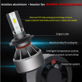 9007 HB5 6000LM CSP LED Headlight Conversion Kit, Hi/Lo Beam Headlamp, Dual Beam Head Light, Halogen Head Light Replacement, 6500K Xenon White, 1 Pair- 1 Year Warranty thumbnail-4