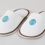 Hotel Collection White Closed Toe Waffle Weave Spa Slippers