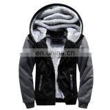 Men's Fall/Winter Fleece Thickened Cardigan Hoodie Street Fashion Oversize Cotton-padded Jacket