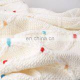 Home Decorative Knit White Throw Blanket for Couch Sofa Chair thumbnail-4