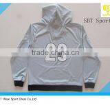 Plain Fashion Custom Sports Wear Zip up Hoddies for Men thumbnail-1