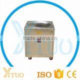 CE Approved Single Flat Pan Thailand Fry Ice Cream Rolled Machine