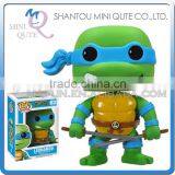 Mini Qute Funko Pop Amine Ninja Turtle Leonardo Super Hero Action Figures Cartoon Models Educational Toy NO.FP 63