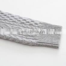 Women's 100% Cashmere Crew Neck Long Sleeved Chunky Cable Knit Casual Pullover Sweater Winter Season thumbnail-6