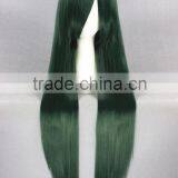 High Quality 100cm Long Green Mixed Wigs Straight Mima Cosplay Hair Wigs Synthetic Anime Wig Party Wig thumbnail-2