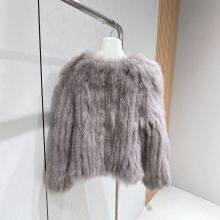 New Winter Encrypted Fox Fur Double-sided Knitted Fur Coat for Women thumbnail-2