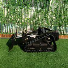 Industrial Petrol 4-Stroke Cordless Remote Control Distance 200M Working Degree Max 50 Radio Controlled Rubber Track Lawn Mower thumbnail-5