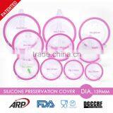 Dia.13.9cm Silicone Preservation Cover, Cap for Bottle, Cup, Bowl, Dishes, Plate, Pot, Container