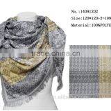 Spring 100 Polyester Square Scarf Ladies Fashion Scarves thumbnail-1