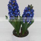 2014 New Design Potted Hyacinth Artificial Fake Flower for Home or Office Decorating thumbnail-1