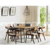 High Quality Wood Backrest Armrest Retro Relaxing Dining Room Chair Furniture thumbnail-5