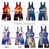 Wholesales Custom Sublimation Wrestling Singlet. Cool Dry Fit Wresting Vest , Cheap Wresting Uniforms for Sale Quality Choice Most thumbnail-2