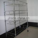 4-layer basket shelf/display shelf/wire shelves