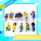 2d Custom Shaped Pvc Keychain/mobile Phone Chain