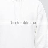 Customize Logo Pocket White 100% Cotton Blank Hoodies thumbnail-3