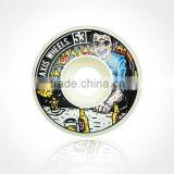 Skateboard Wheels 60mm 90a Coral Colorway,1 Set (4 Pc) Brand 53mm 99du Virgin Bighead Skateboard Wheels (Made in China),100% PU thumbnail-1