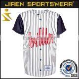 OEM Fashionable Button Front Polyester Short Sleeve Sublimation Men Baseball Jerseys Baseball Jersey Custom Sublimation thumbnail-1