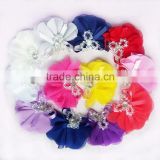 3"Lotus flower- decorative flowers-Hand sewing beads flower-fairy princess accessories/headband baby set