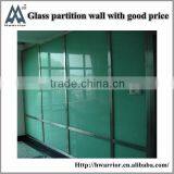 Exposed Aluminum Frame Glass Partition