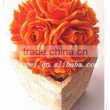 New Fasion PE Handmaking Artificial Wedding Rose Flower Ball Made in China