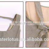 2015 Hot Sale Women Kitchen Apron Sets Cooking Aprons With Sleeves Turban thumbnail-4