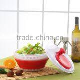 Hot Sale Food Grade Easy Use Vegetable and Fruit Salad Spinner Collapsible Salad Spinner Plastic Salad Spinner