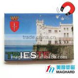 wholesale 100% Free Custom Logo Trieste Iron Fridge Magnets for Tourist souvenirs
