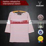 China Wholesale Cotton Women for Plain Round Neck T-shirt
