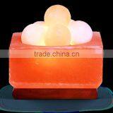 Himalayan Salt Lamp Fire Bowls Square With Balls