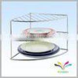 Made in China High Quality Hot Selling Cake Store Shelf Durable Decorative Metal Crystal Wedding Cake Stands for Bakery thumbnail-2