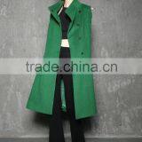 Green Long Coat Winter Coat Wool Jacket Army Coat thumbnail-2