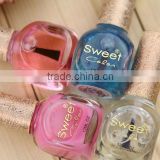 fancy nail polish glass bottle with hot stamping 12ml nail polish bottle glass