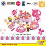 Pink Plastic Cake Kitchen Play Set Toys With Candle and Light for Children thumbnail-1