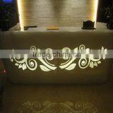 CNC Machine Curved Reception Desk,hot Popular Salon Reception Desk