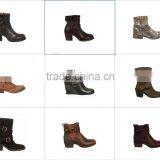 000049 Women Ankle Boots Flat Wood Heel Cow Suede Women Boots in Autumn/Winter thumbnail-5
