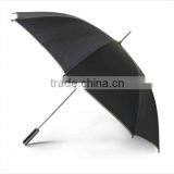 23 INCH 8 Rib Auto Open Firberglass Rib Mono Color Umbrella With Color BoardeQuality Umbrella With Black Leather Handle thumbnail-1