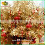 Hot Sale Decorative Tree Artificial Golden Tree Fiberglass Trunk Artificial Golden Wishing Tree thumbnail-2