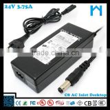 Low price for 3d printer ac/dc 24V 3.75a switching power adapter