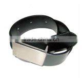 Arrow End Plate Buckle Black Mens Quality Leather Belt thumbnail-1