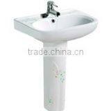 114 Bathroom Toilet Pedestal Washing Basin,sanitary Ceramic China thumbnail-1